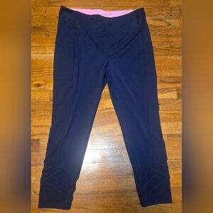 NWOT -Lilly Pulitzer Weekender High Rise Leggings True Navy Size XXL 26’ Inseam